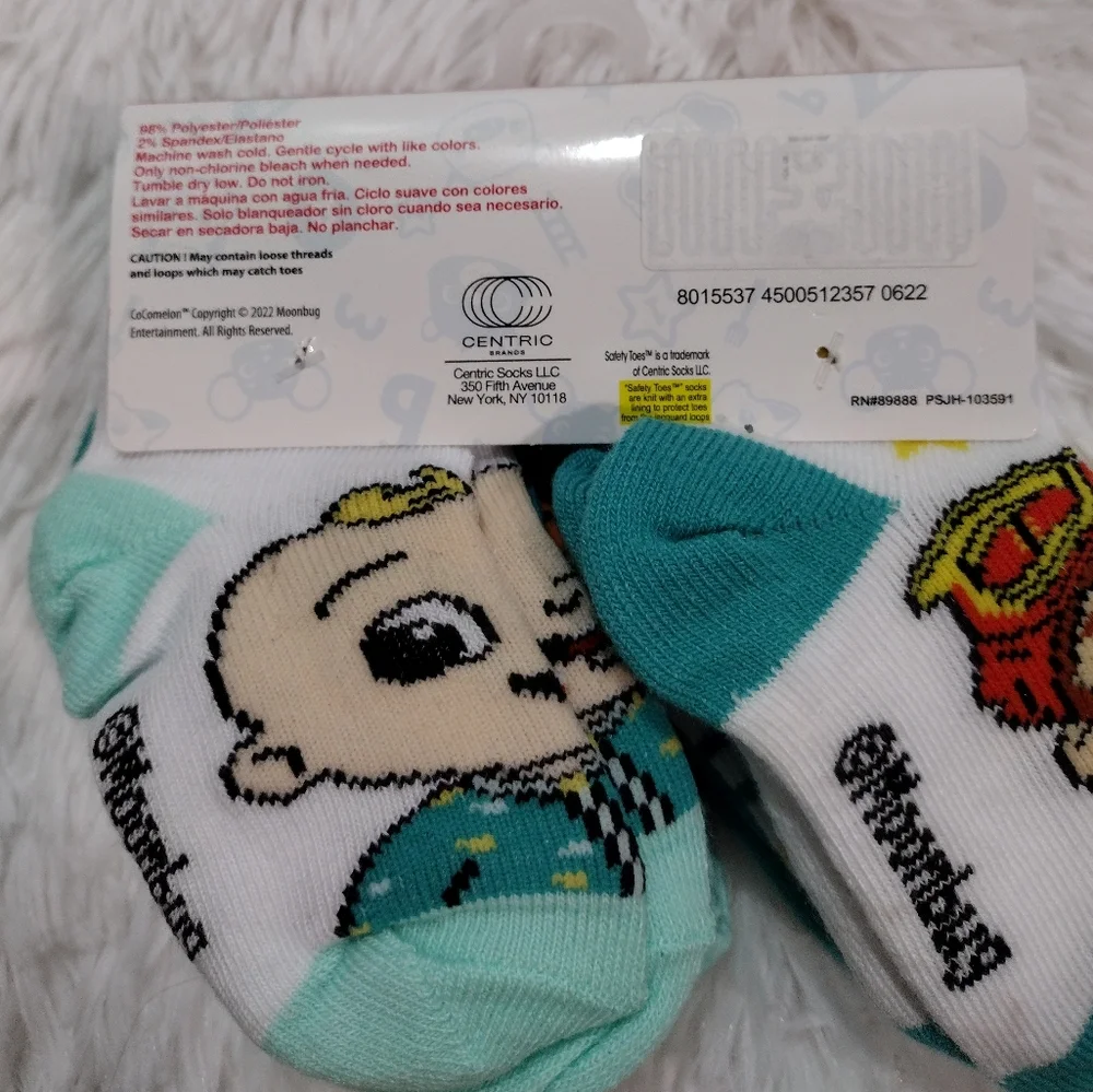 Cocomelon 10 Pair Multi-Pack Socks Shoes Size 12-24 Months New